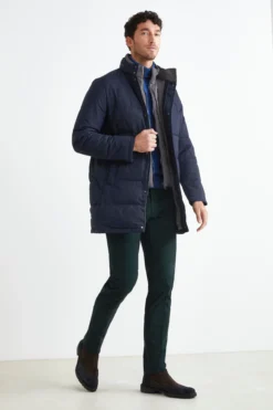 Giaccone Lungo Trapuntato - BLU