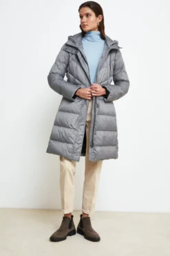 Giaccone Midi Imbottito - GRIGIO