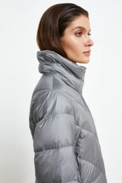 Giaccone Midi Imbottito - GRIGIO