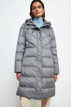 Giaccone Midi Imbottito - GRIGIO