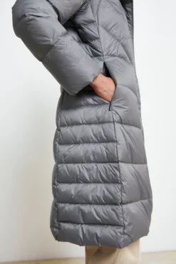 Giaccone Midi Imbottito - GRIGIO