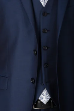 Gilet blu in lana - BLU