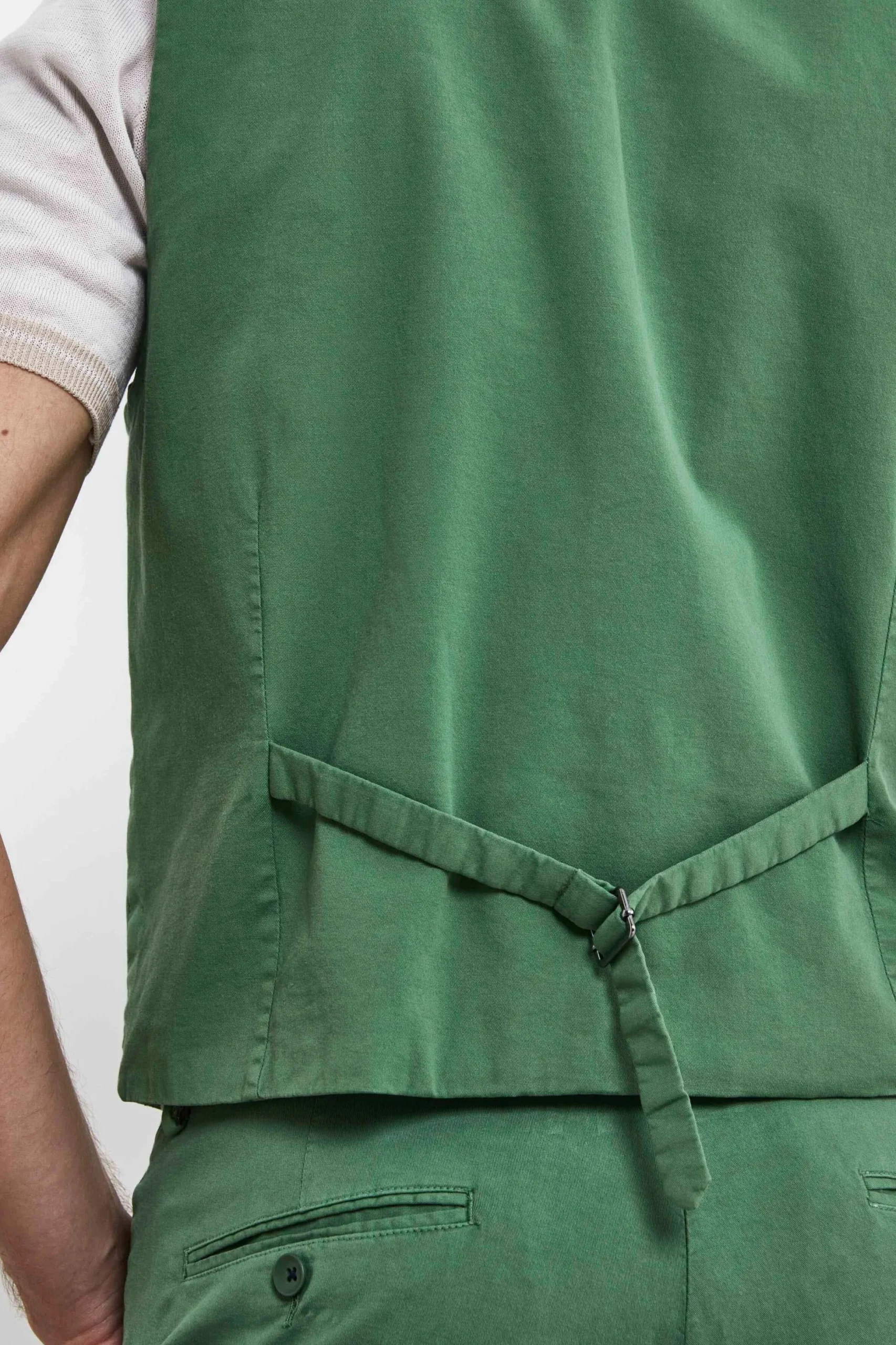 Gilet Casual in Cotone - VERDE