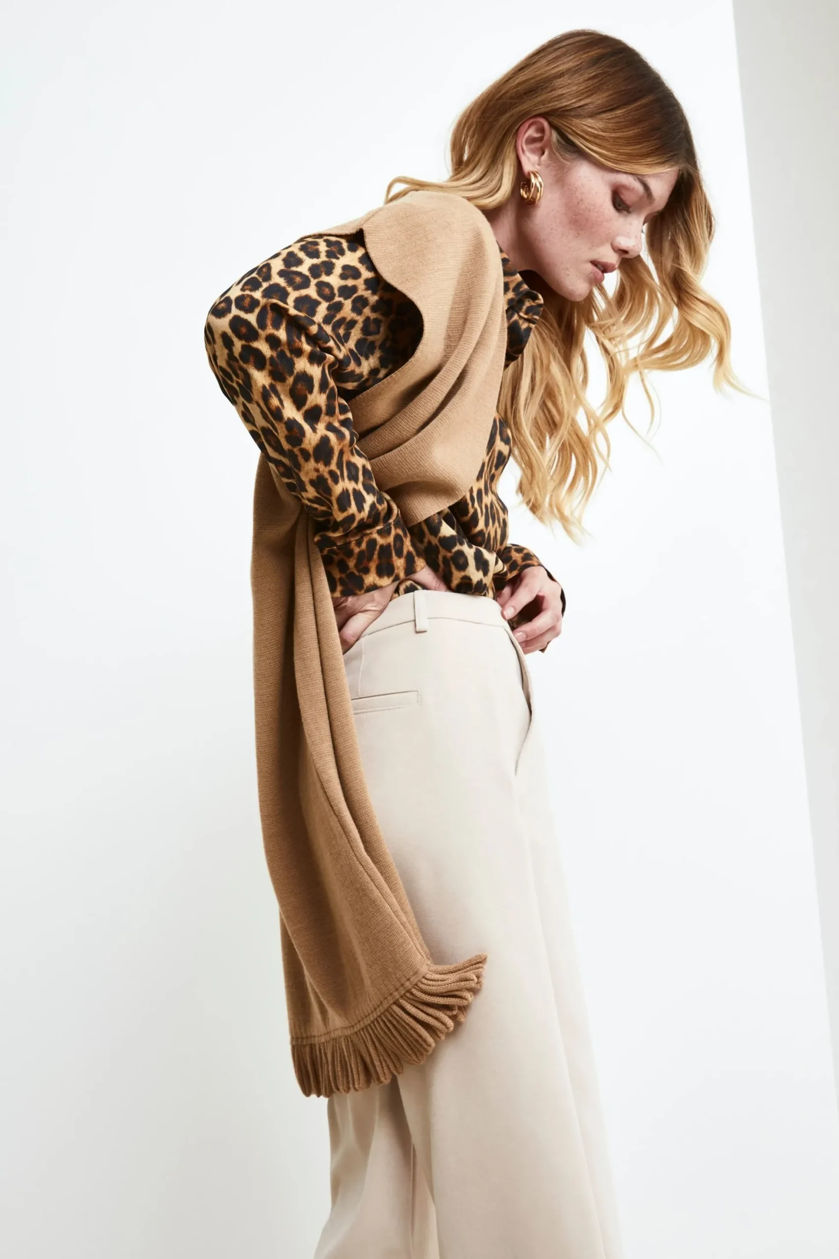 Gilet con frange - CAMMELLO