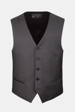 Gilet grigio in lana - ANTRACITE