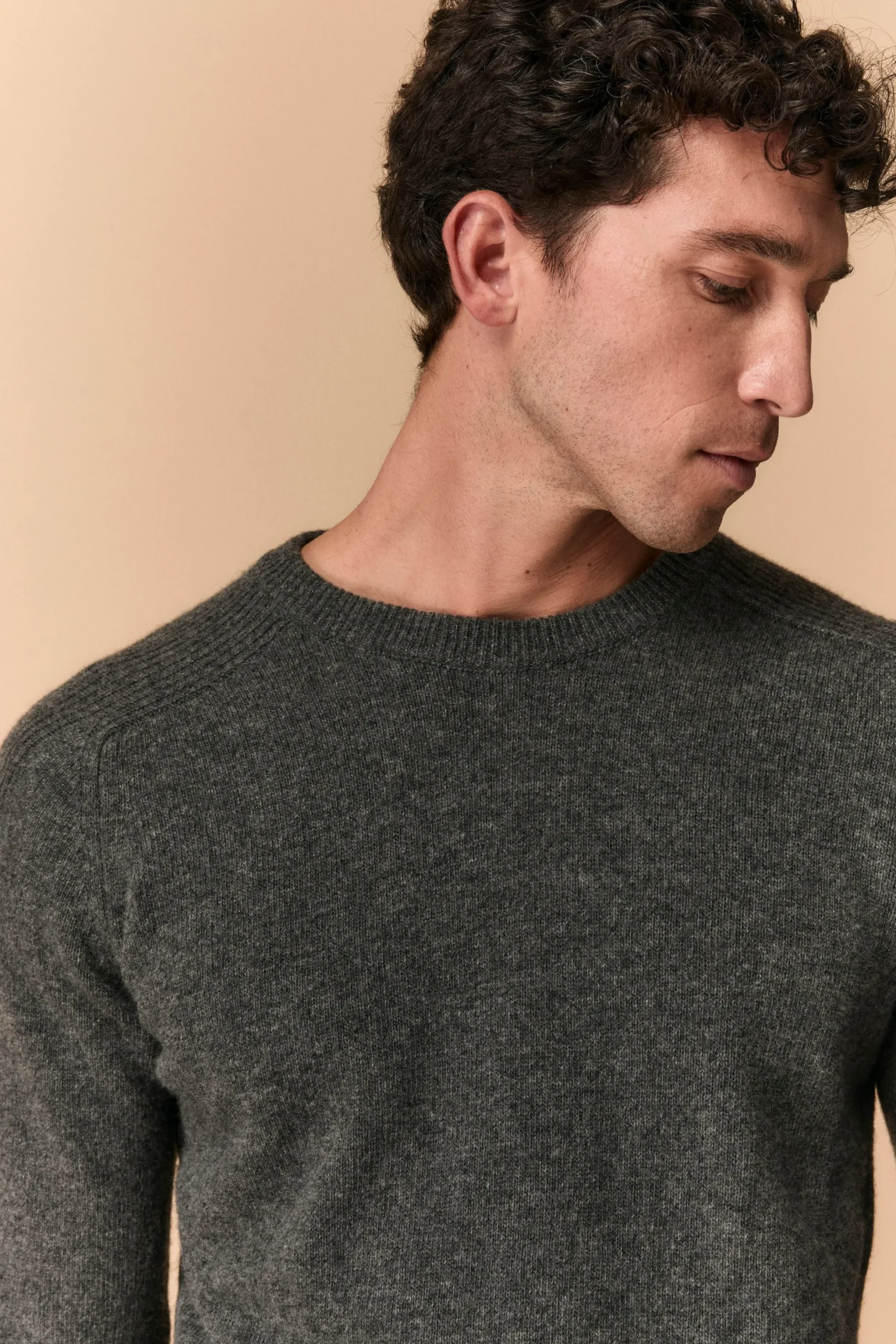 Girocollo in Lana e Cashmere - ANTRACITE