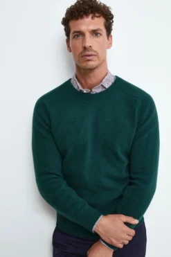 Girocollo in Lana e Cashmere - VERDE