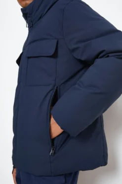Giubbotto Corto con Tasche - BLU