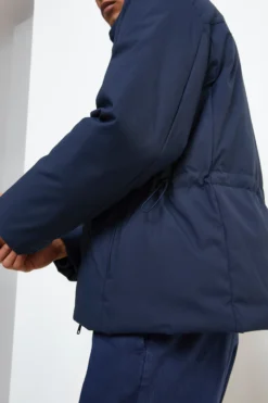 Giubbotto Corto con Tasche - BLU