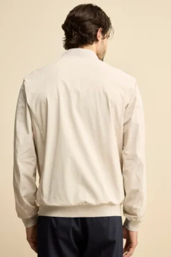 Giubbotto Leggero con Bordi in Maglia - GHIACCIO
