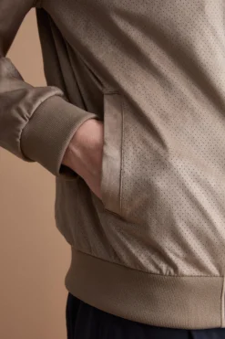 Giubbotto Regular Fit Scamosciato in Alcantara - CORDA