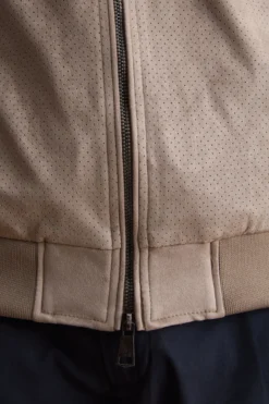 Giubbotto Regular Fit Scamosciato in Alcantara - CORDA