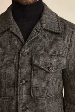 Giubbotto Worker Motivo Principe di Galles - P/POULE GRIGIO