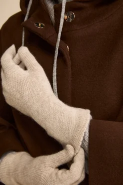 Guanti in cashmere - BEIGE