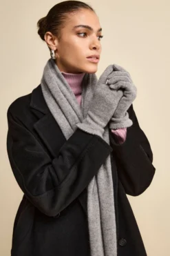 Guanti in cashmere - GRIGIO MEDIO