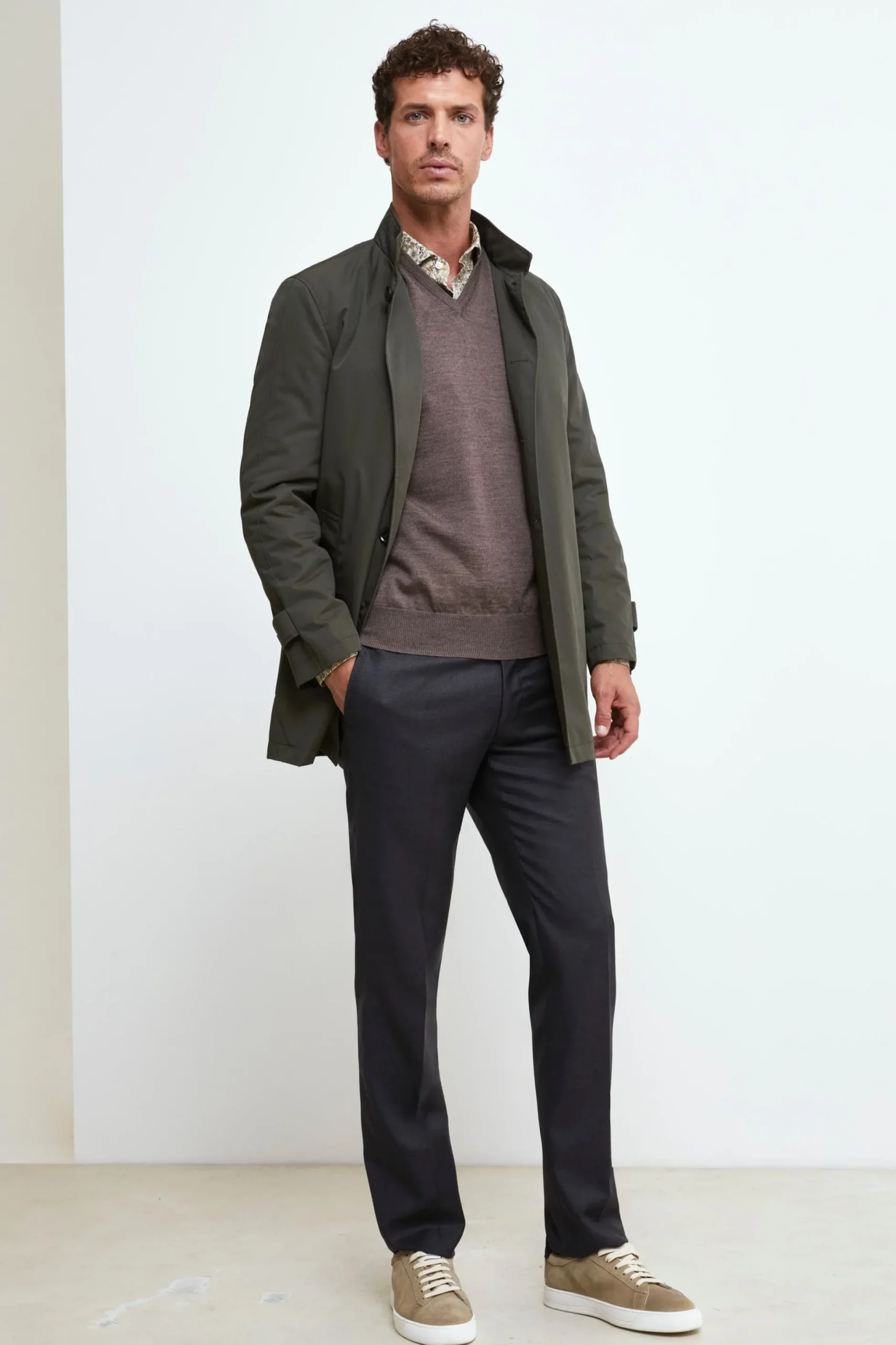 Impermeabile con gilet - VERDE
