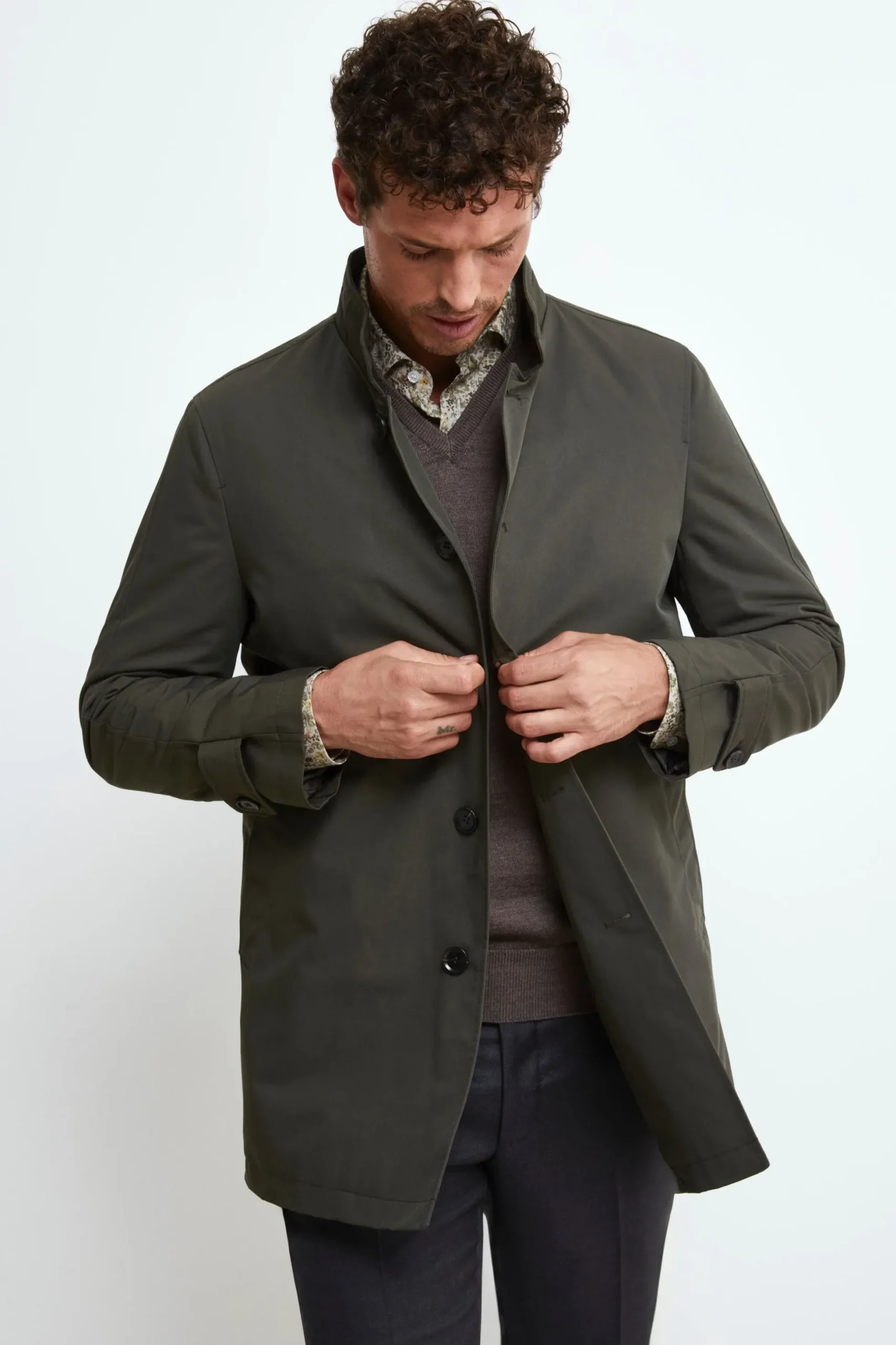 Impermeabile con gilet - VERDE
