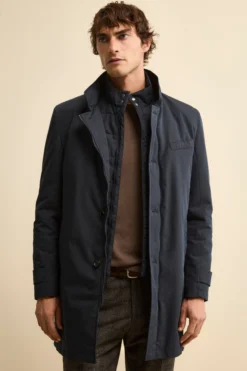 Impermeabile con paramontura - BLU