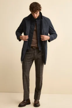 Impermeabile con paramontura - BLU