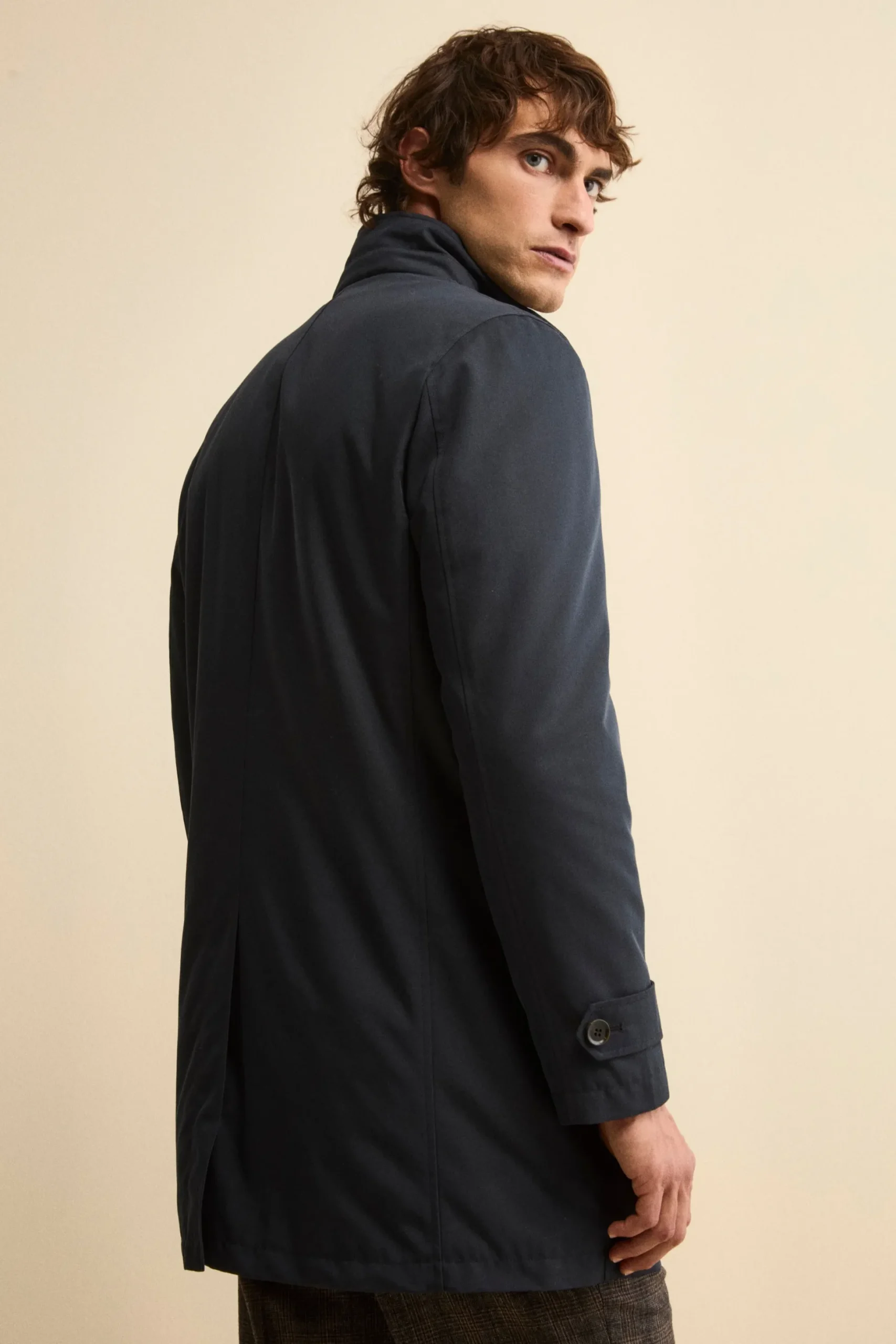 Impermeabile con paramontura - BLU