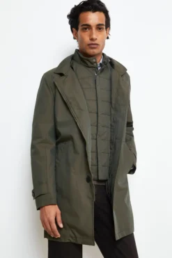Impermeabile con paramontura - VERDE