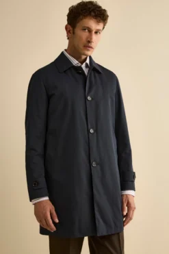 Impermeabile Invernale Midi con Trapunta - BLU