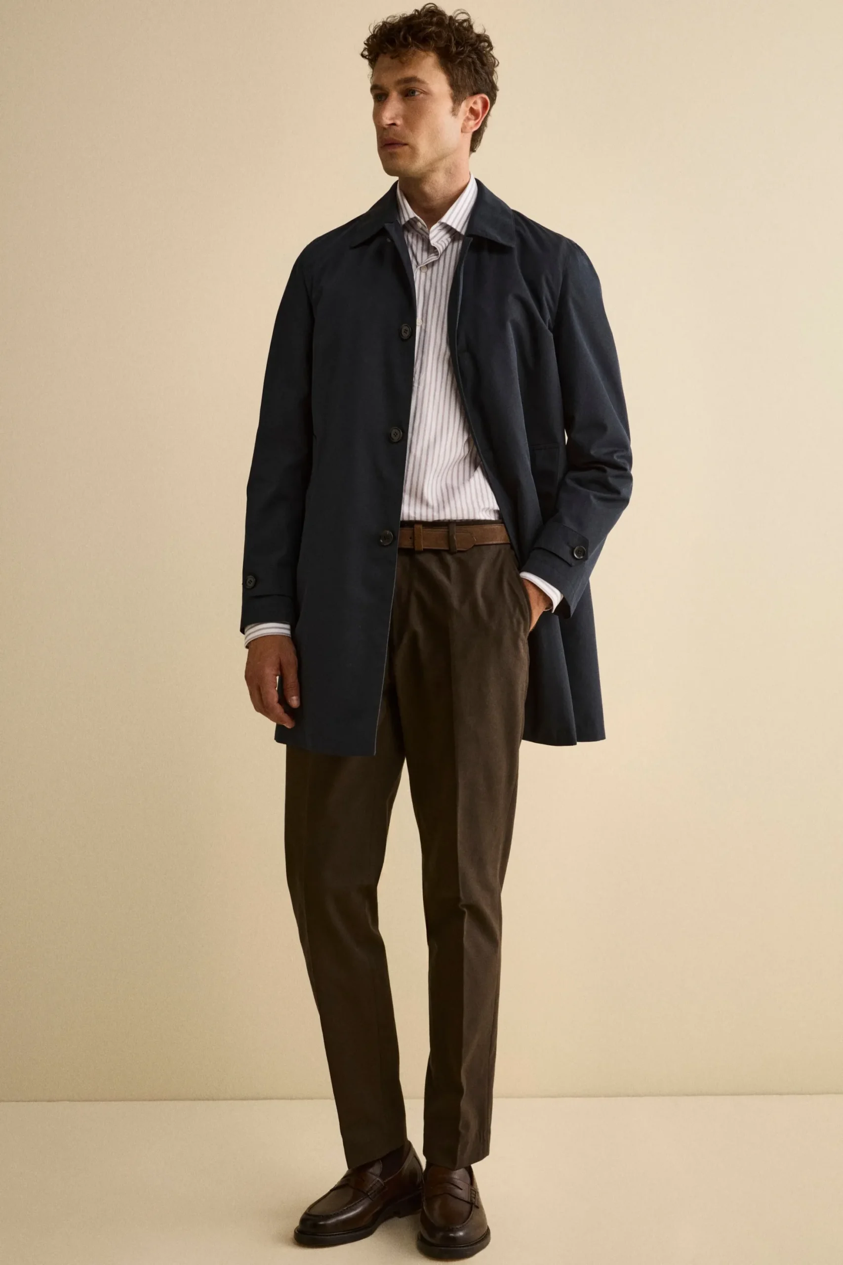 Impermeabile Invernale Midi con Trapunta - BLU