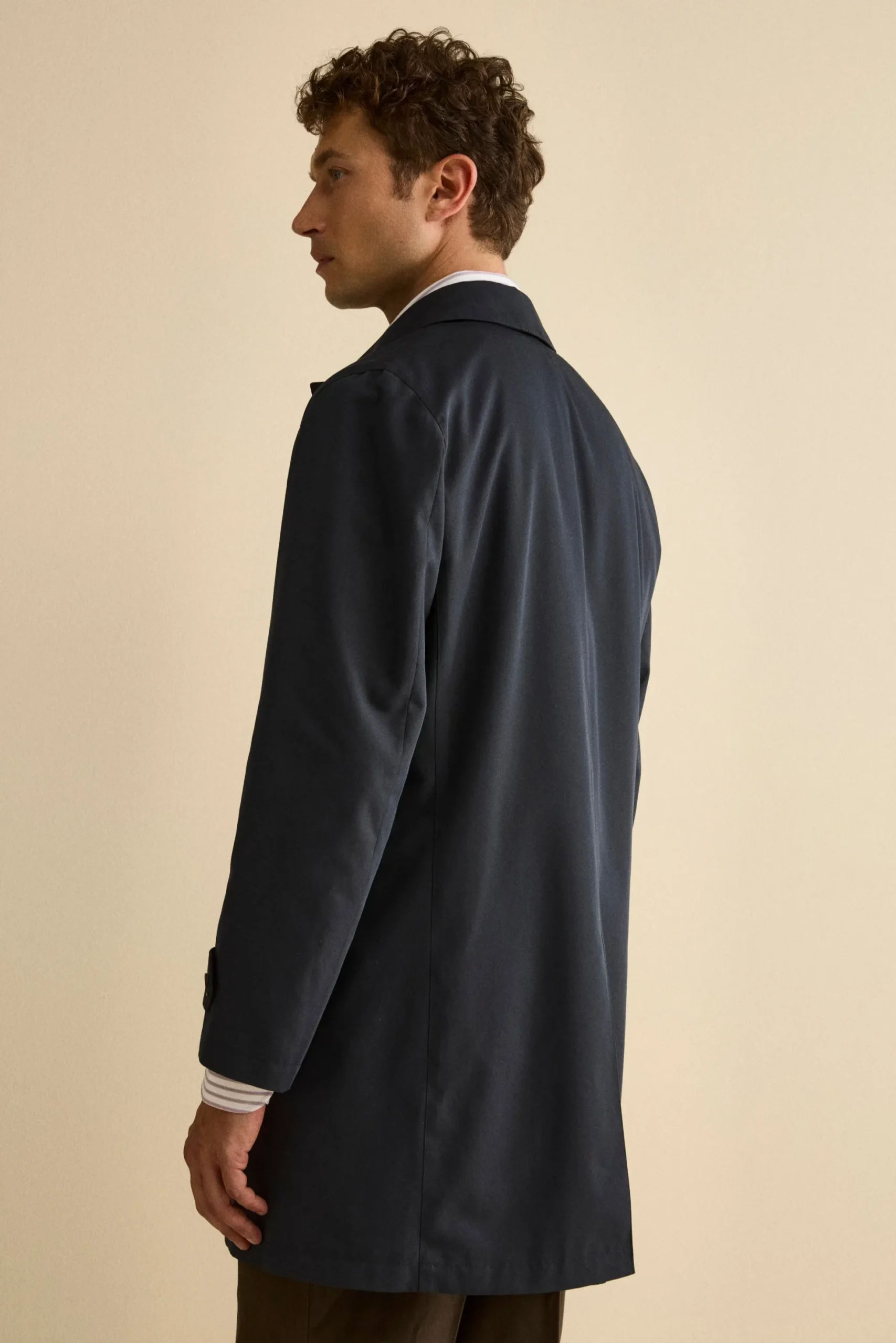 Impermeabile Invernale Midi con Trapunta - BLU