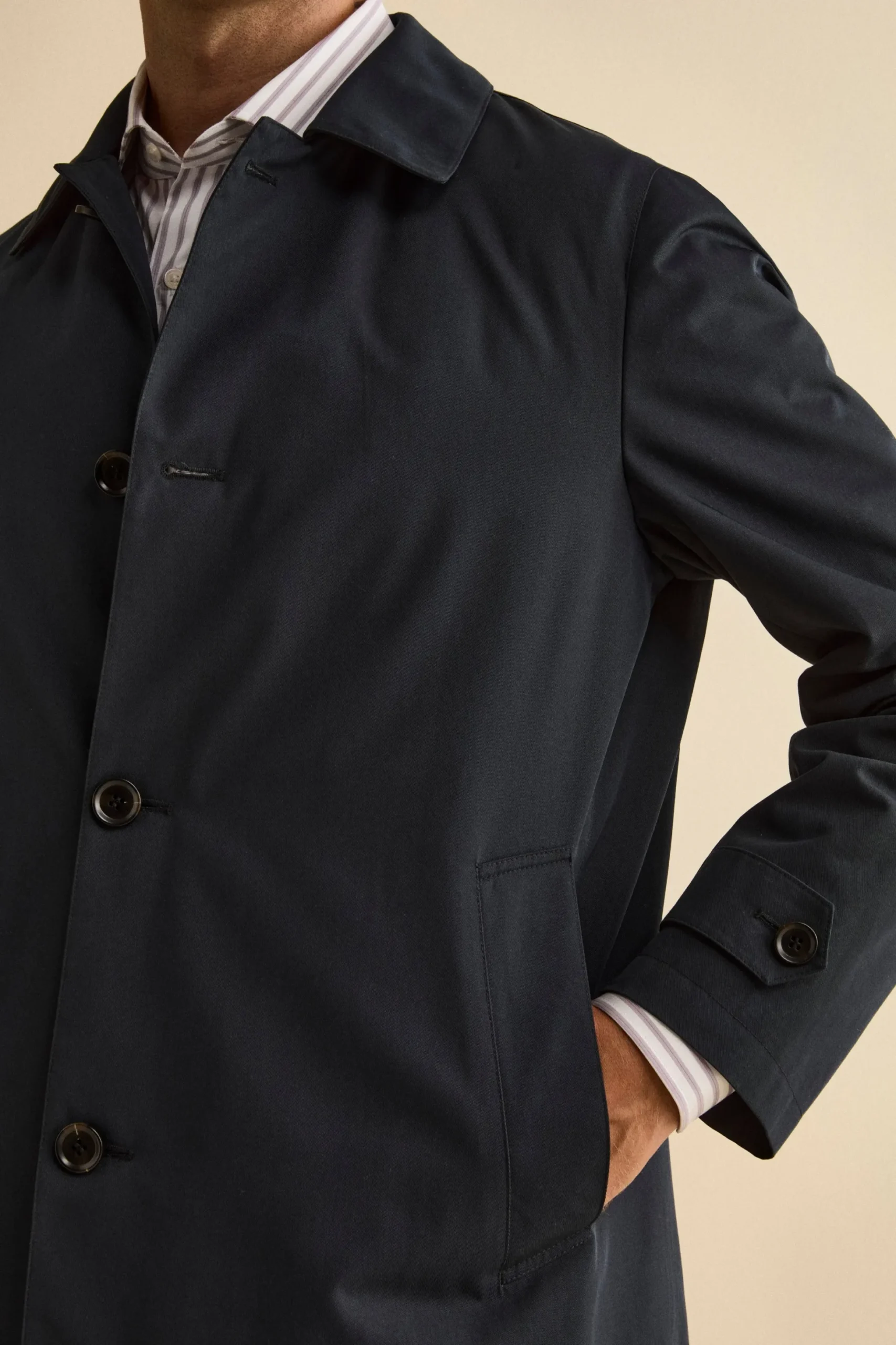 Impermeabile Invernale Midi con Trapunta - BLU