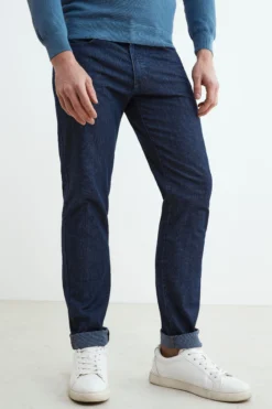Jeans da uomo slim - INDACO