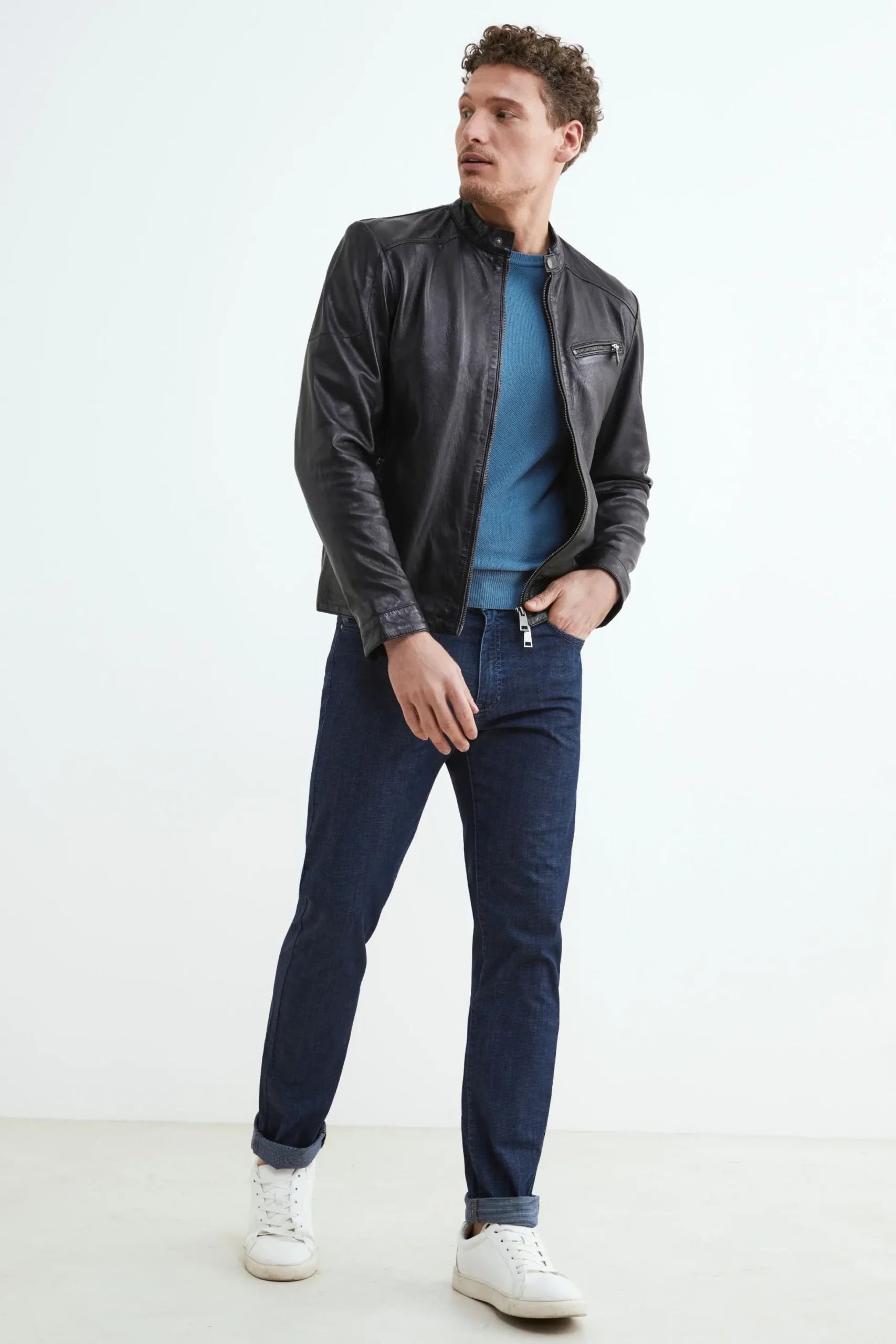 Jeans da uomo slim - INDACO
