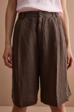 Jorts in Lino con Pinces - T.MORO