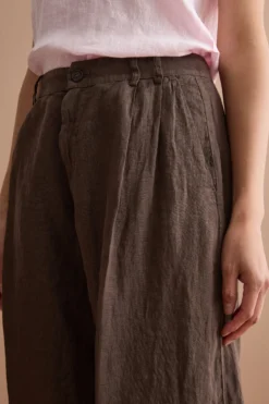 Jorts in Lino con Pinces - T.MORO