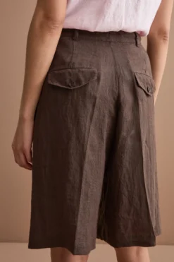 Jorts in Lino con Pinces - T.MORO