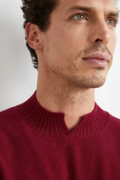 Lupetto con Spacco in Lana e Cashmere - VINACCIA