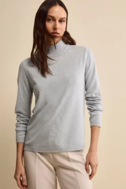 Lupetto in Seta e Cashmere - AZZURRO