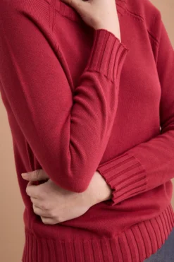 Maglia Barchetta in Cotone con Manica Raglan - BORDEAUX