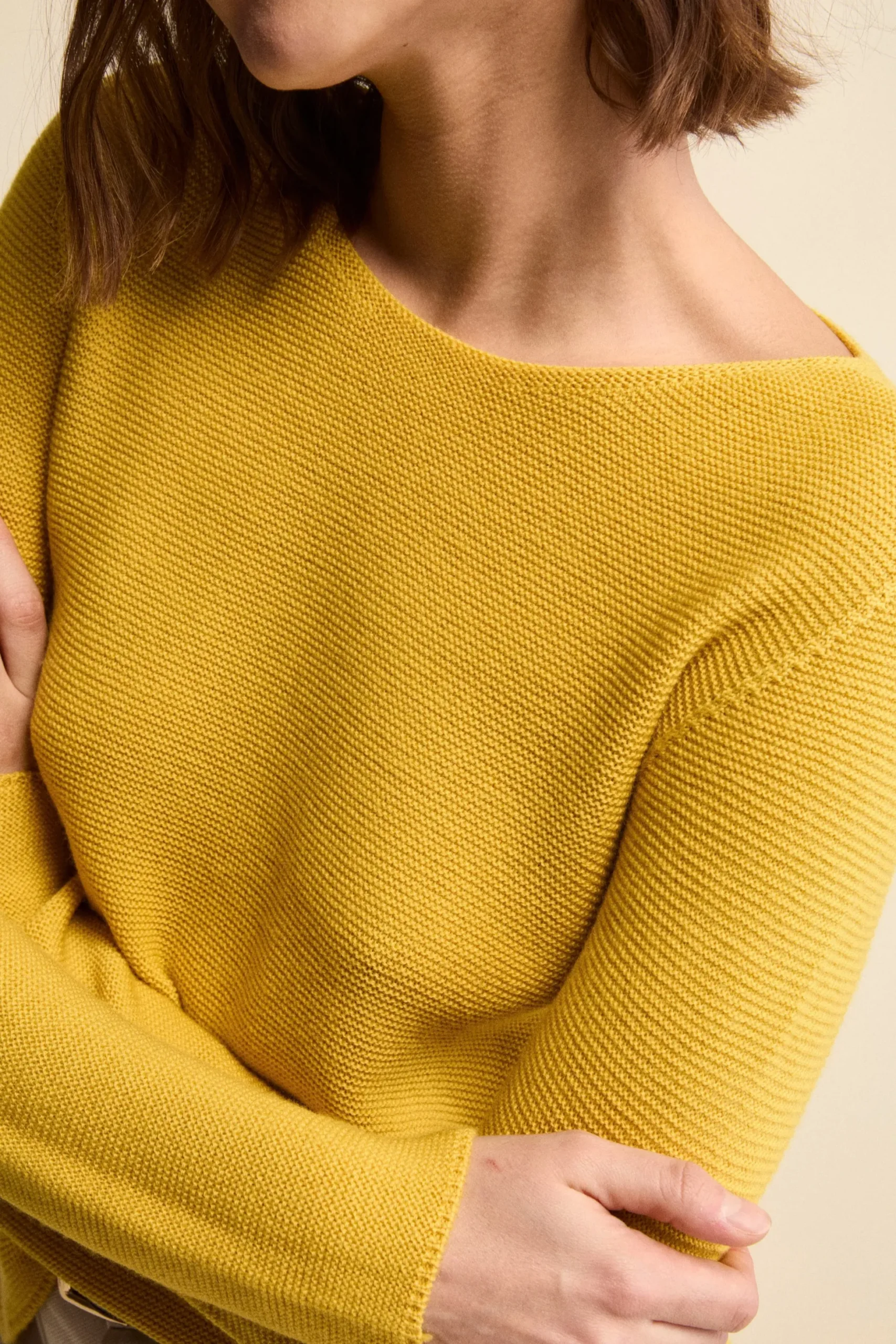 Maglia Barchetta in Lana Merino - CURRY