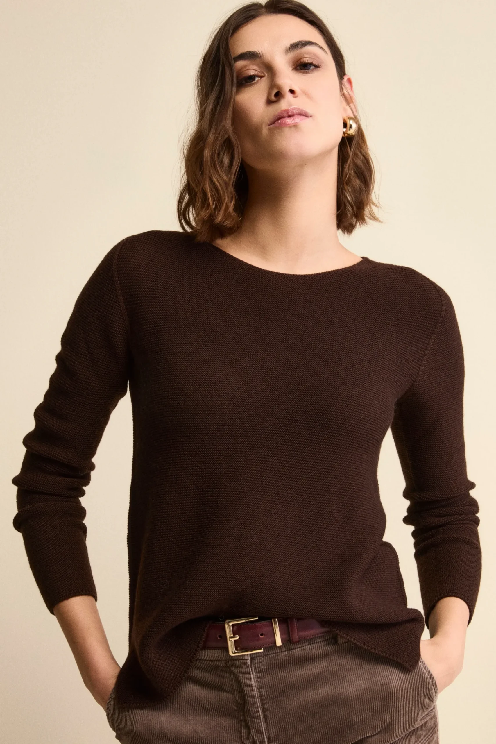 Maglia Barchetta in Lana Merino - T.MORO