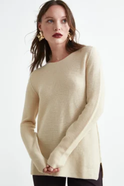 Maglia Barchetta in Lana Merino - VANIGLIA