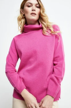 Maglia Collo Morbido lana cashmere - AZALEA