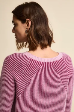 Maglia Fantasia in Lana Merino a Costa Inglese - FANT. ROSSO