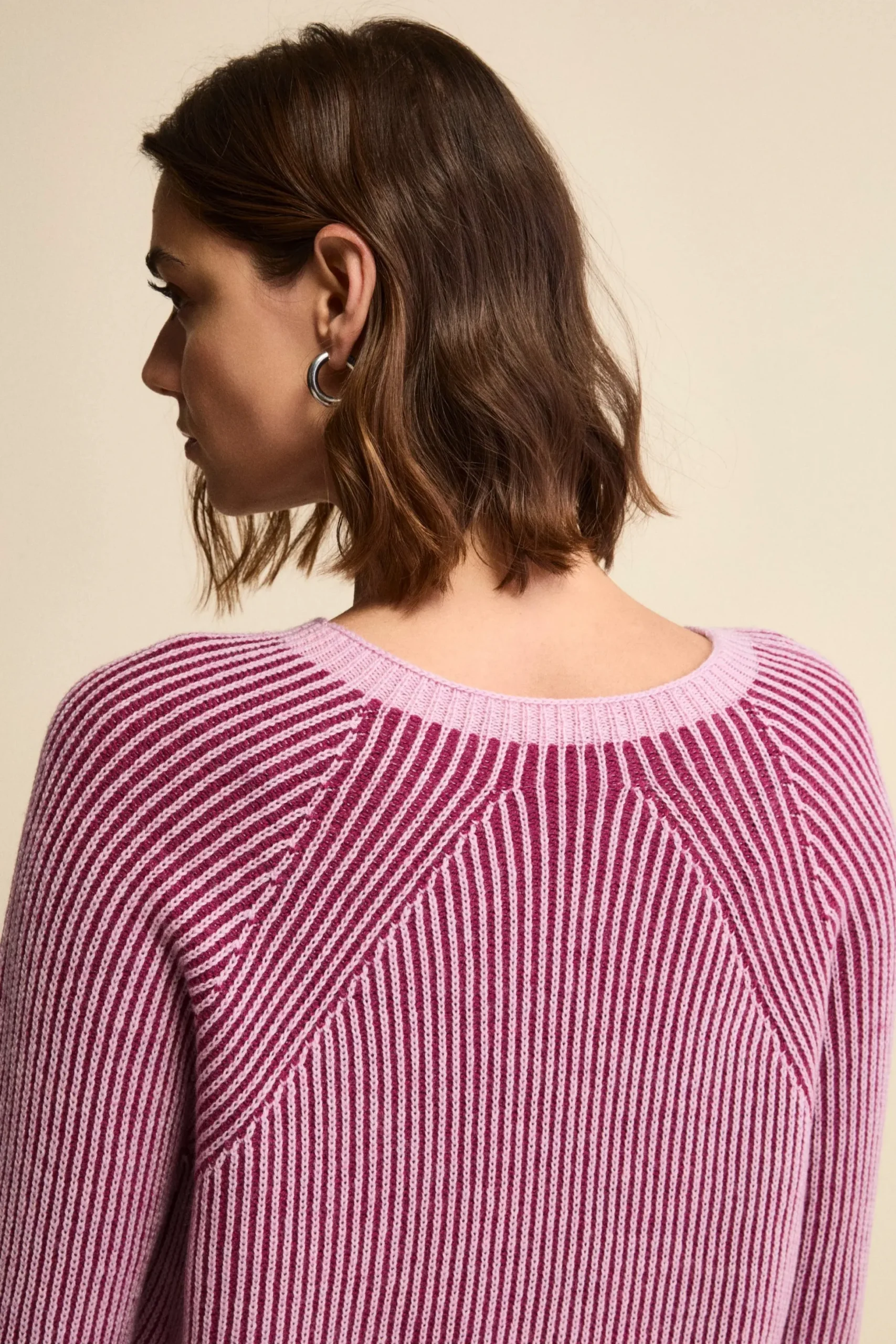 Maglia Fantasia in Lana Merino a Costa Inglese - FANT. ROSSO