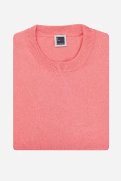 Maglia girocollo in cashmere - ROSA
