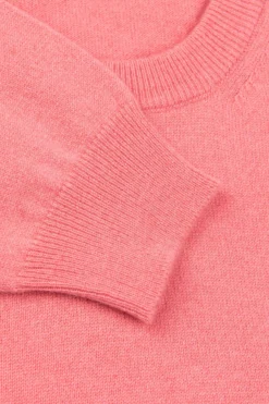 Maglia girocollo in cashmere - ROSA