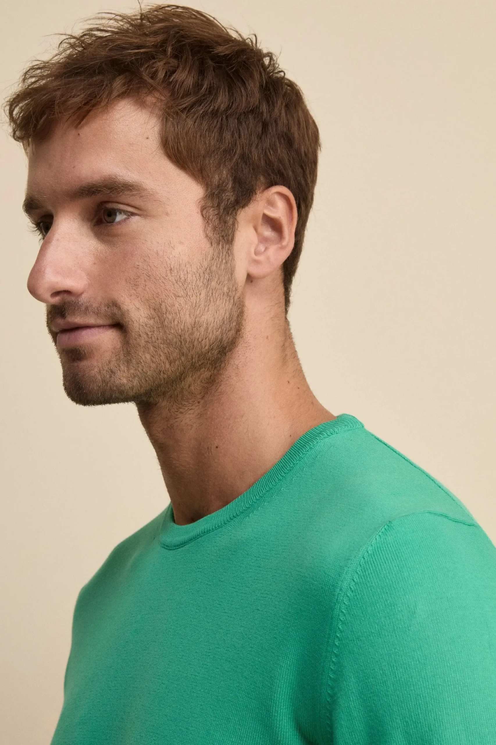 Maglia girocollo in cotone - MENTA