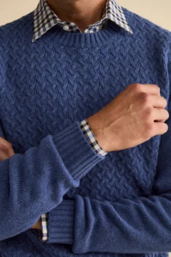 Maglia Girocollo in Lana a Trecce - AVIO
