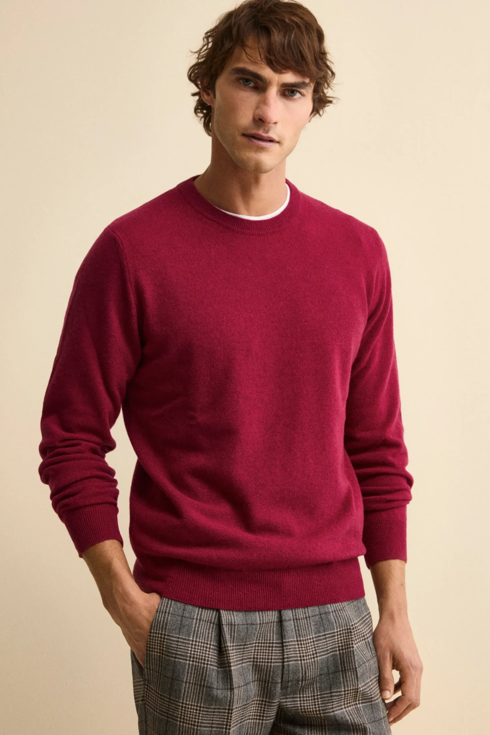Maglia girocollo in lana - VINACCIA