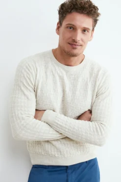 Maglia in cotone uomo - NATURALE