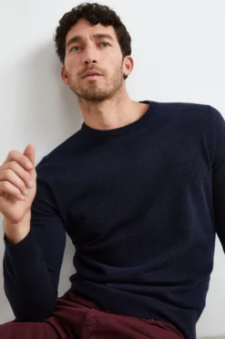 Maglia in Lana Merino Extrafine - BLU